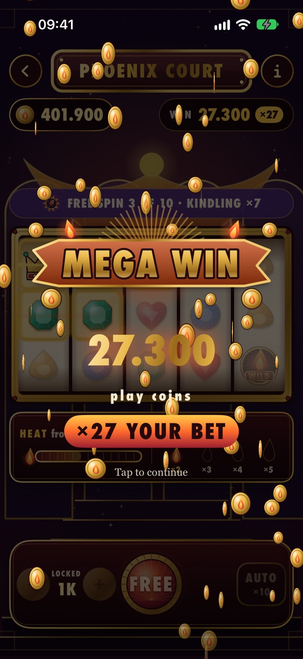 Phoenix Court Mega Win 27,300, x27 the bet